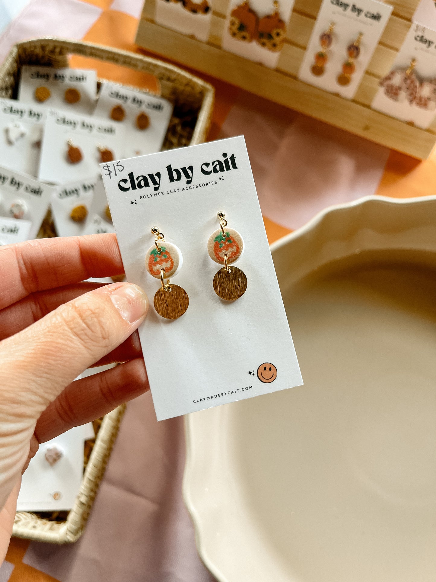Halloween Cookie Clay Earrings