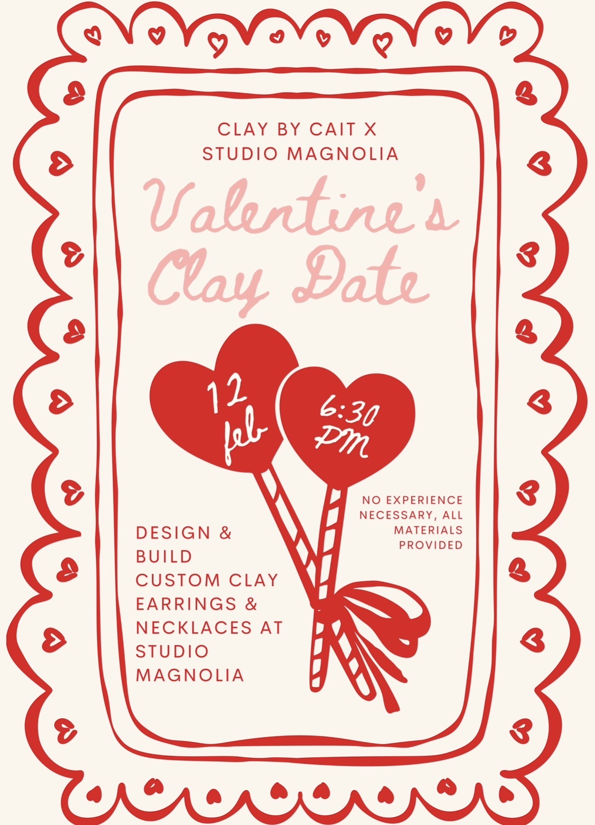 A CLAY DATE : Workshops Build-Your-Own Clay Jewelry