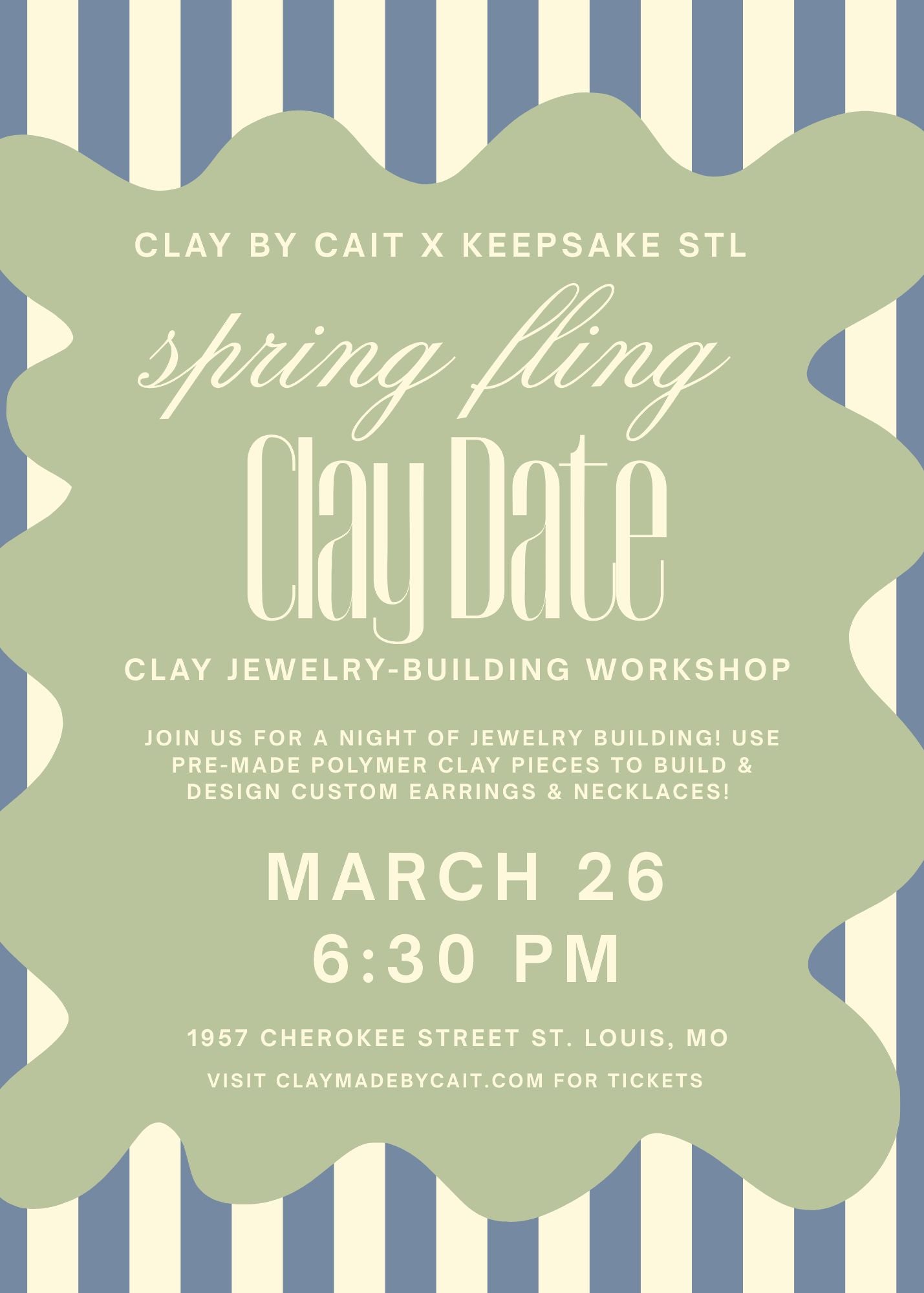 A CLAY DATE : Workshops Build-Your-Own Clay Jewelry