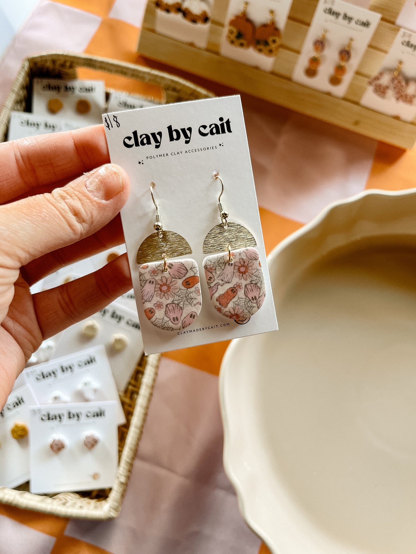 Halloween Clay Earrings