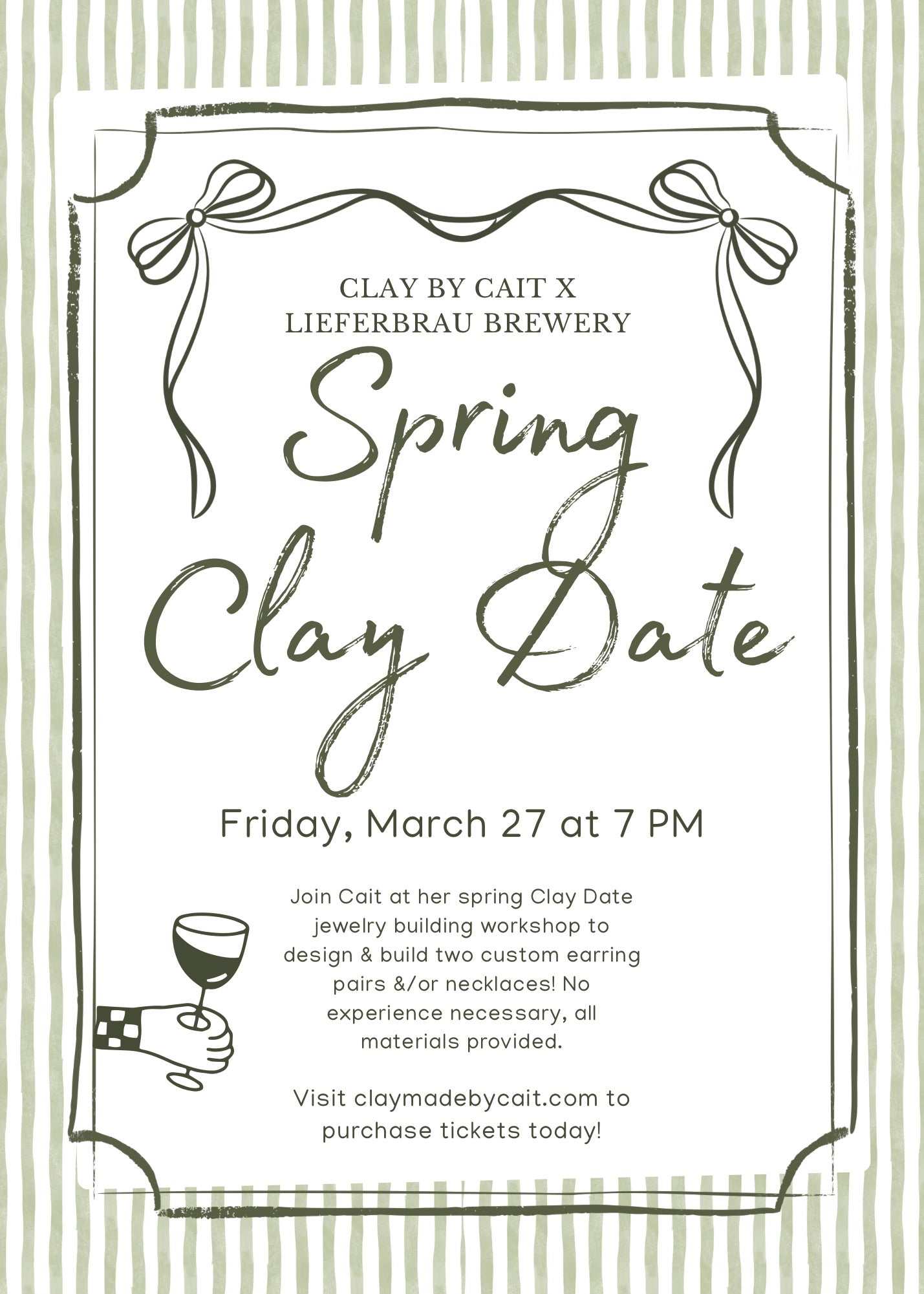 A CLAY DATE : Workshops Build-Your-Own Clay Jewelry