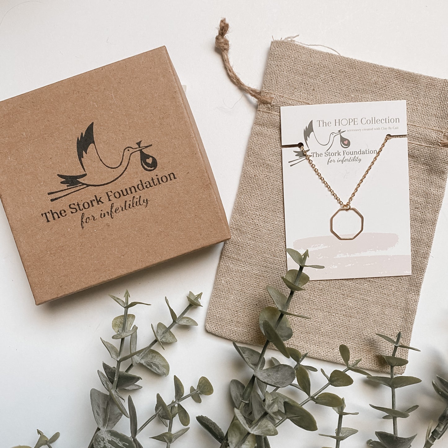 Hope Necklace - 14k Gold Plated Octagon Pendant