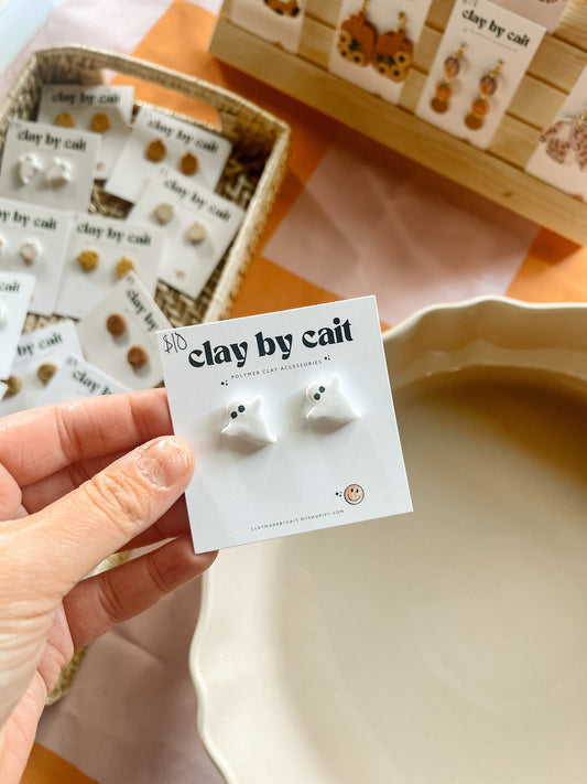 Ghosty Clay Studs