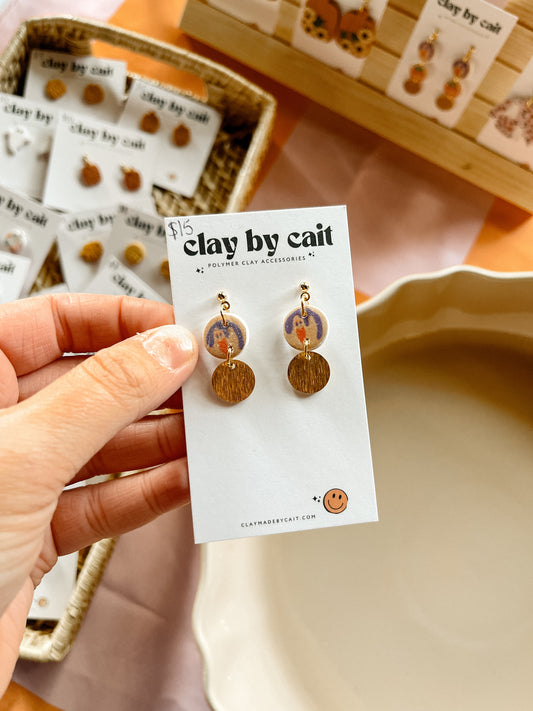 Halloween Cookie Clay Earrings