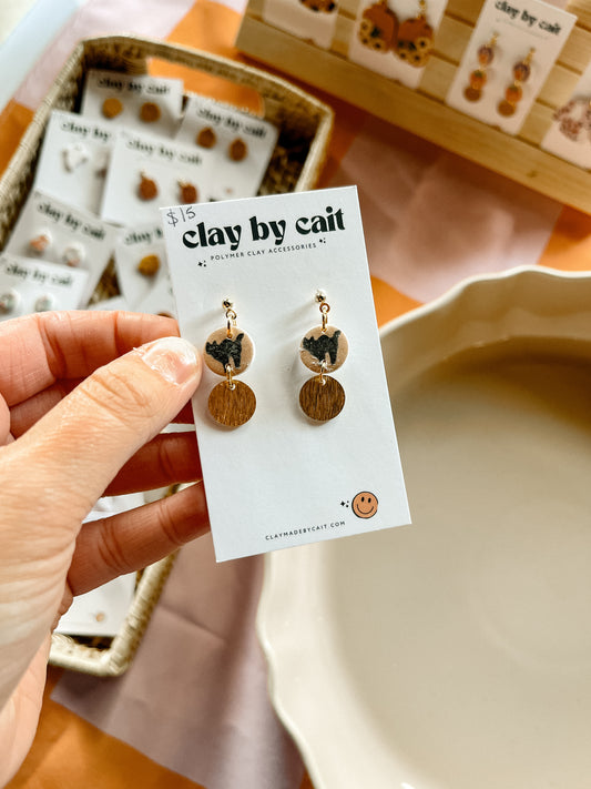 Halloween Cookie Clay Earrings