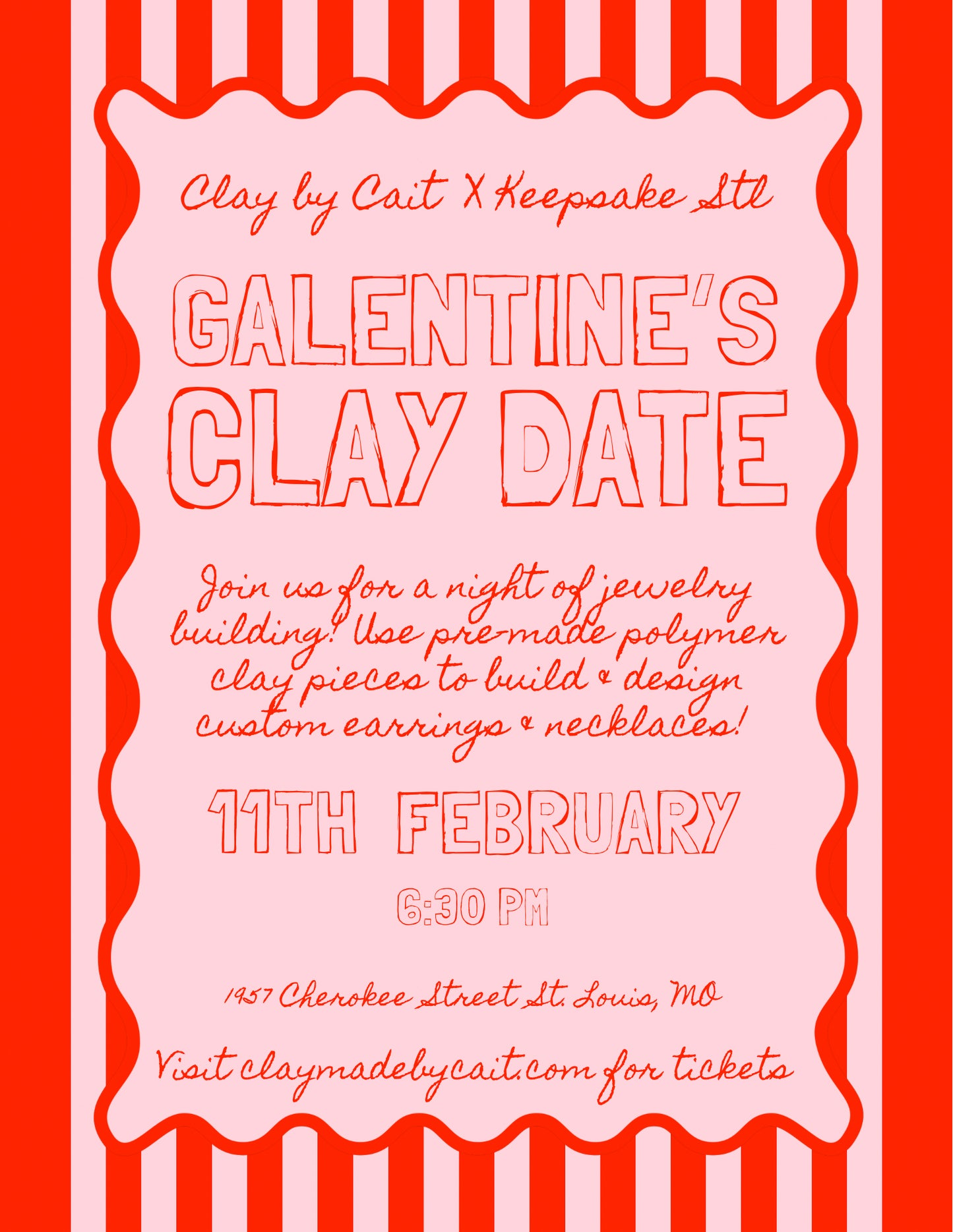 A CLAY DATE : Workshops Build-Your-Own Clay Jewelry